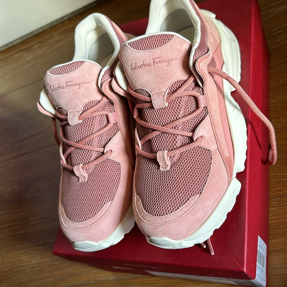 NWT! Salvatore Ferragamo Skylar Sneakers. Original dust bag and box included!